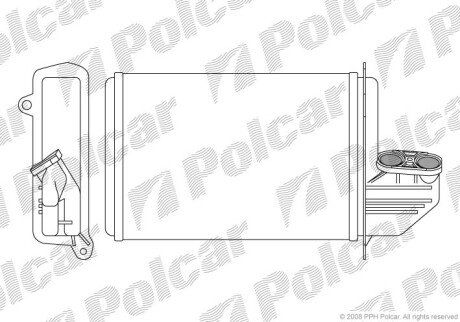 Радиатор отопителя Polcar 2007N8-2