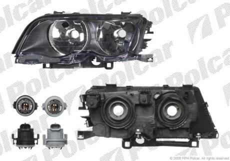 Фара основная левая H7, W5W Polcar 200809-EUA