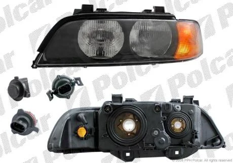 Фара основная правая H7, HB3, P21W, W5W Polcar 201610-E