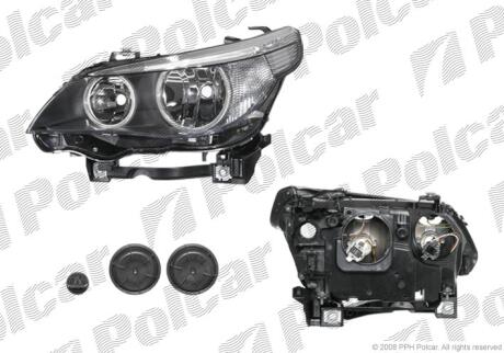 Фара основна ліва H7, LED, PY24W, W5W Polcar 2017090E