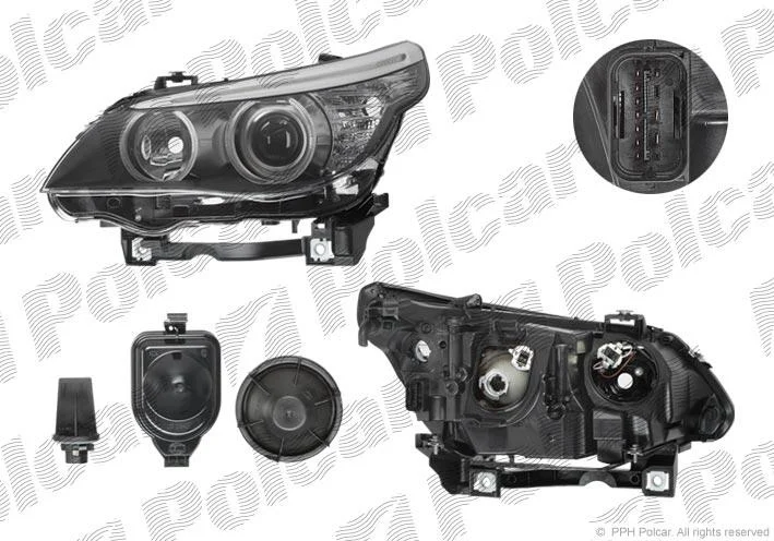 Фара основна ліва H6W, H7, LED, PY21W Polcar 2017095E (фото 1)