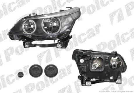 Фара основная правая H7, LED, PY21W, W5W Polcar 2017100E