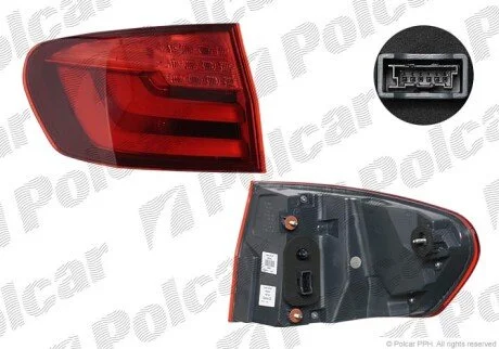 Ліхтар задній ліворуч зовнішній Polcar 2019872V