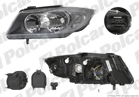 Фара основна Polcar 2040105E