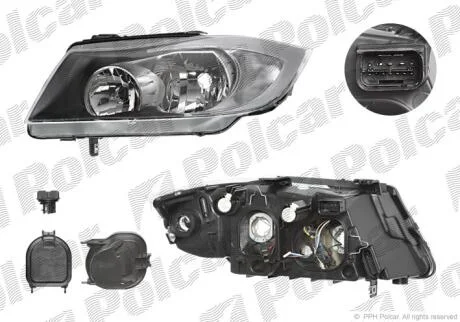 Фара основна права H7 Polcar 204010-EUA