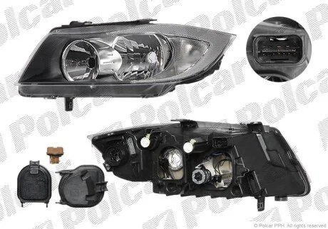 Фара основна права H7 Polcar 204010-V