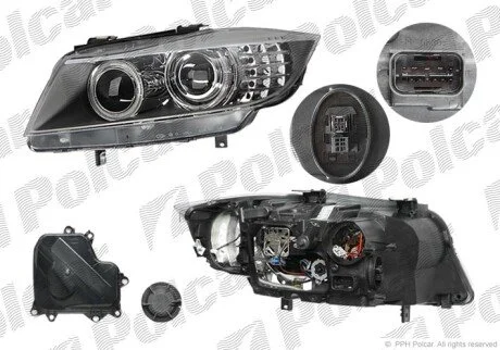 Фара основна ліва D1S, H8, LED Polcar 204209-Z
