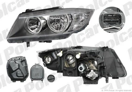 Фара основна права H7, PY24W Polcar 2042102V