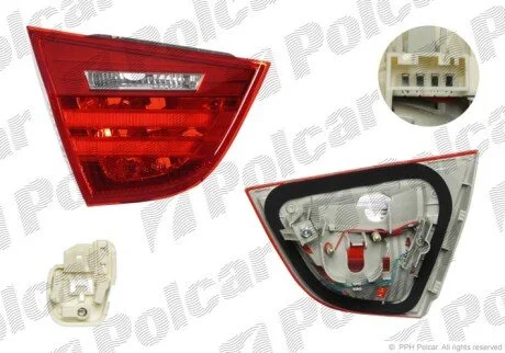 Фонарь задний слева внутренний Polcar 2042871U