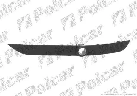 Молдинг бампера левый Polcar 205007-5