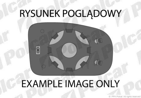 Вставка наружного зеркала левый Polcar 2051544E