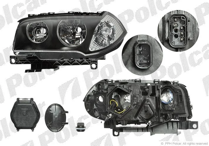 Фара основная левая H7, PY21W, W5W Polcar 2055091E (фото 1)
