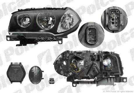Фара основна права H7, PY21W, W5W Polcar 2055101E