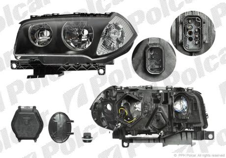 Фара основна права H7, PY21W, W5W Polcar 205510AE