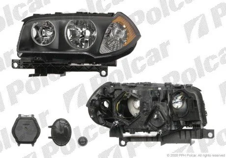 Фара основна права H7, PY21W, W5W Polcar 205510-E