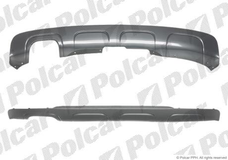 Спойлер заднього бампера Polcar 206099