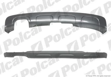 Спойлер заднего бампера Polcar 206099