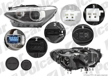 Фара основна Polcar 20C1103H