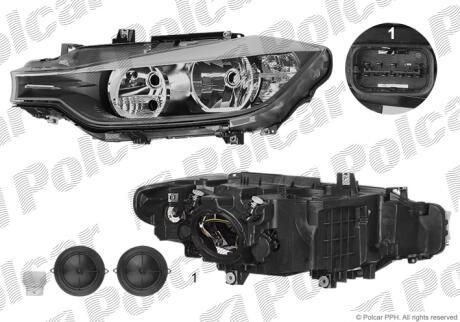 Фара основная Polcar 20D1090E