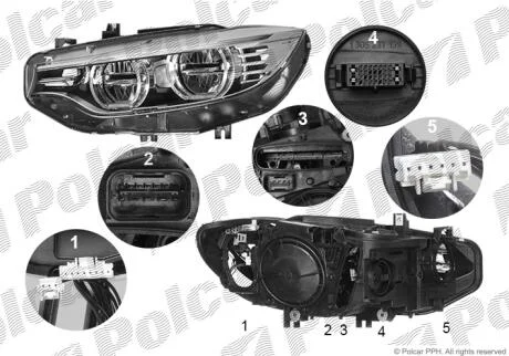 Фара основная Polcar 20D1095U