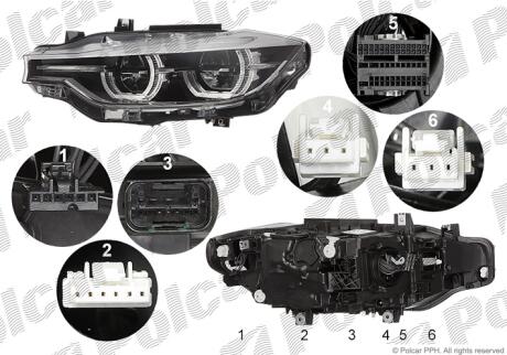 Фара основная левая LED Polcar 20D1098H