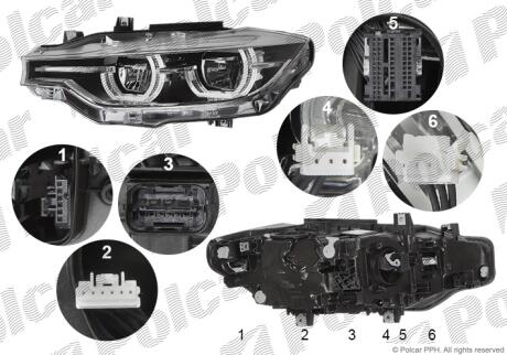 Фара основная Polcar 20D1107H