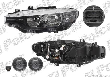 Фара основная Polcar 20D110BE