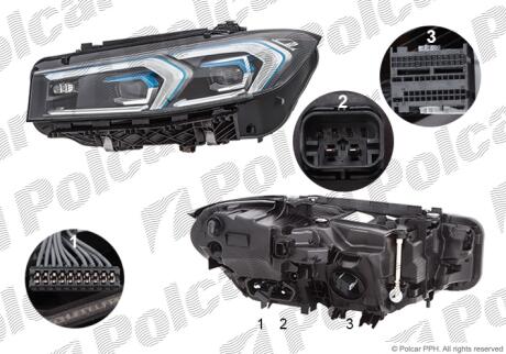 Фара основная Polcar 20D2094H