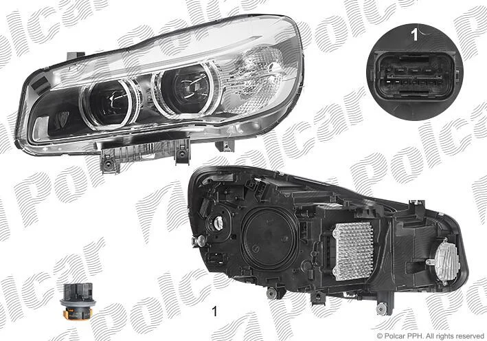 Фара основна ліва LED Polcar 20L1091U (фото 1)