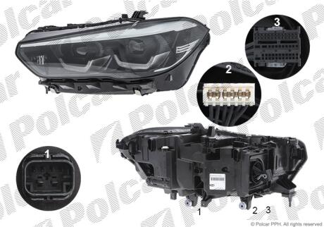 Фара основная Polcar 20T2091U