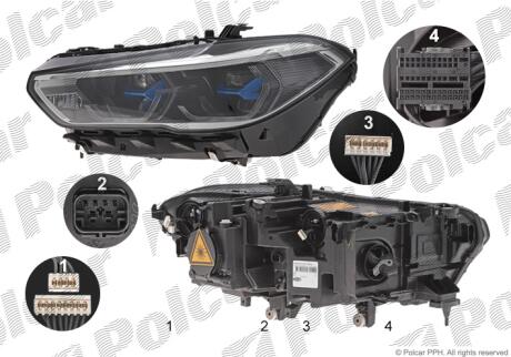 Фара основная левая LED Polcar 20T2092U