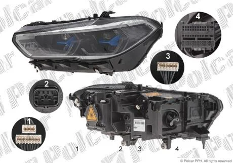 Фара основна ліва LED Polcar 20T2092U