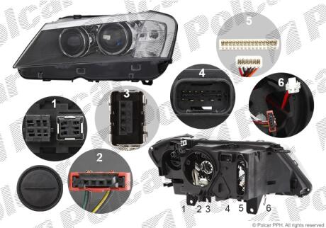 Фара основная Polcar 20X1093E