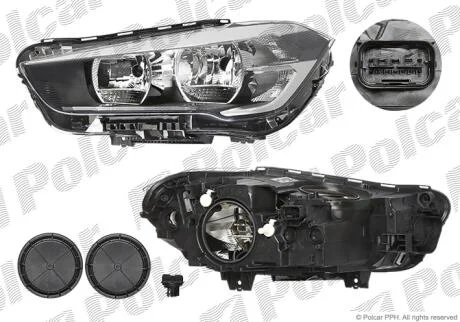 Фара основна права H7, PY21W Polcar 20X310-E