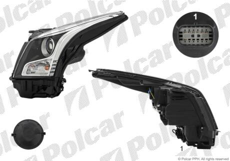 Фара основная Polcar 21D110
