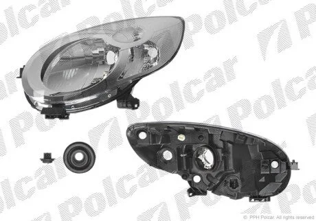 Фара основная правая H4, PY21W, W5W Polcar 2301101E