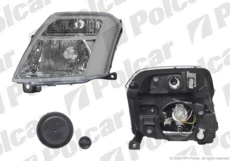 Фара основная правая H4, PY21W, W5W Polcar 230810-C