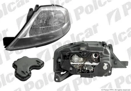 Фара основная правая H1, H7, PY21W, W5W Polcar 2315100E