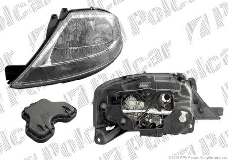 Фара основна права H1, H7, PY21W, W5W Polcar 231510-E