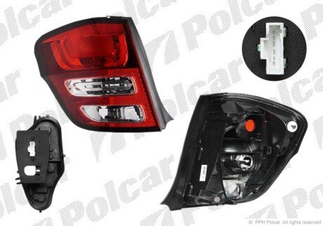 Фонарь задний справа наружный Polcar 231888-E