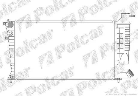 Радіатори охолодження Polcar 232608A6