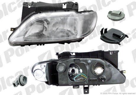 Фара основная правая H7, PY21W, W5W Polcar 2326101E