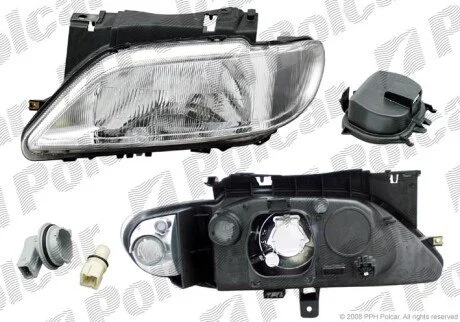 Фара основна права H4, PY21W, W5W Polcar 232610-E