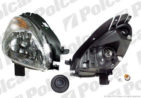 Фара основная левая H4, PY21W, W5W Polcar 232709-E
