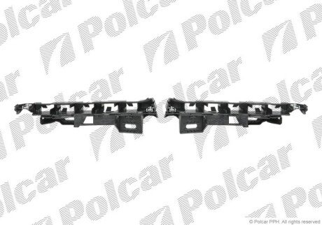 Кронштейн бампера лівий+правий Polcar 232907-7