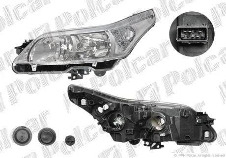 Фара основная Polcar 232909-E