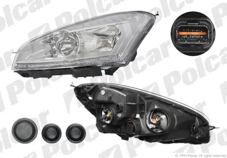 Фара основная левая H1, H21W, H6W, H7, HY21W Polcar 2331093EUA