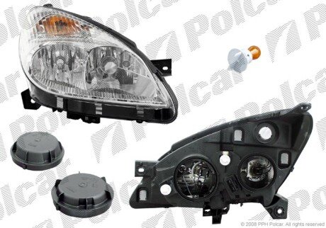 Фара основная правая H4, H7, PY21W, W5W Polcar 233210-E