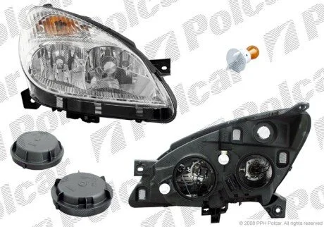 Фара основная правая H4, H7, PY21W, W5W Polcar 233210-E