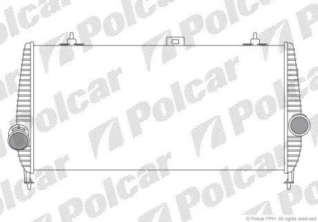 Радіатори повітря (Інтеркулери) Polcar 2333J8-2